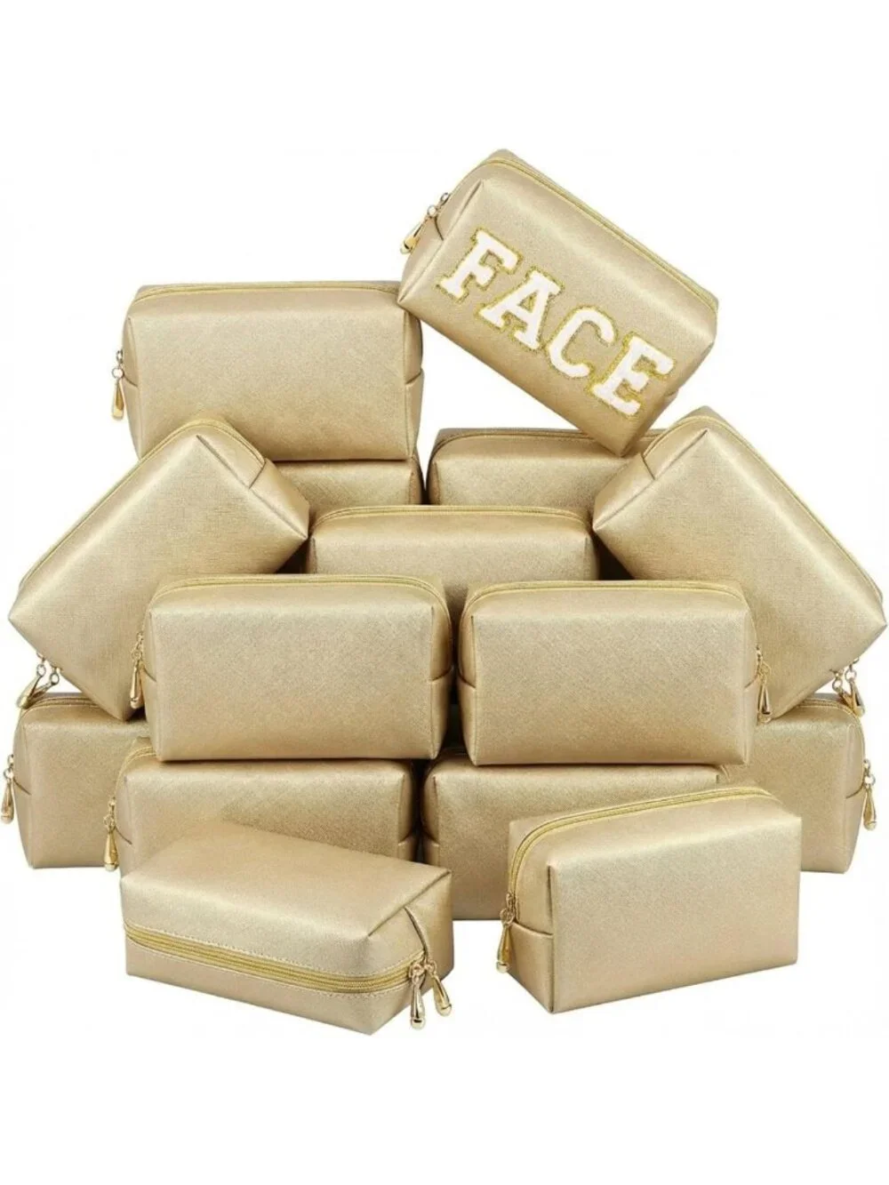 Chic Waterproof Makeup Bags | PU Leather Cosmetic Pouches for Travel & Storage